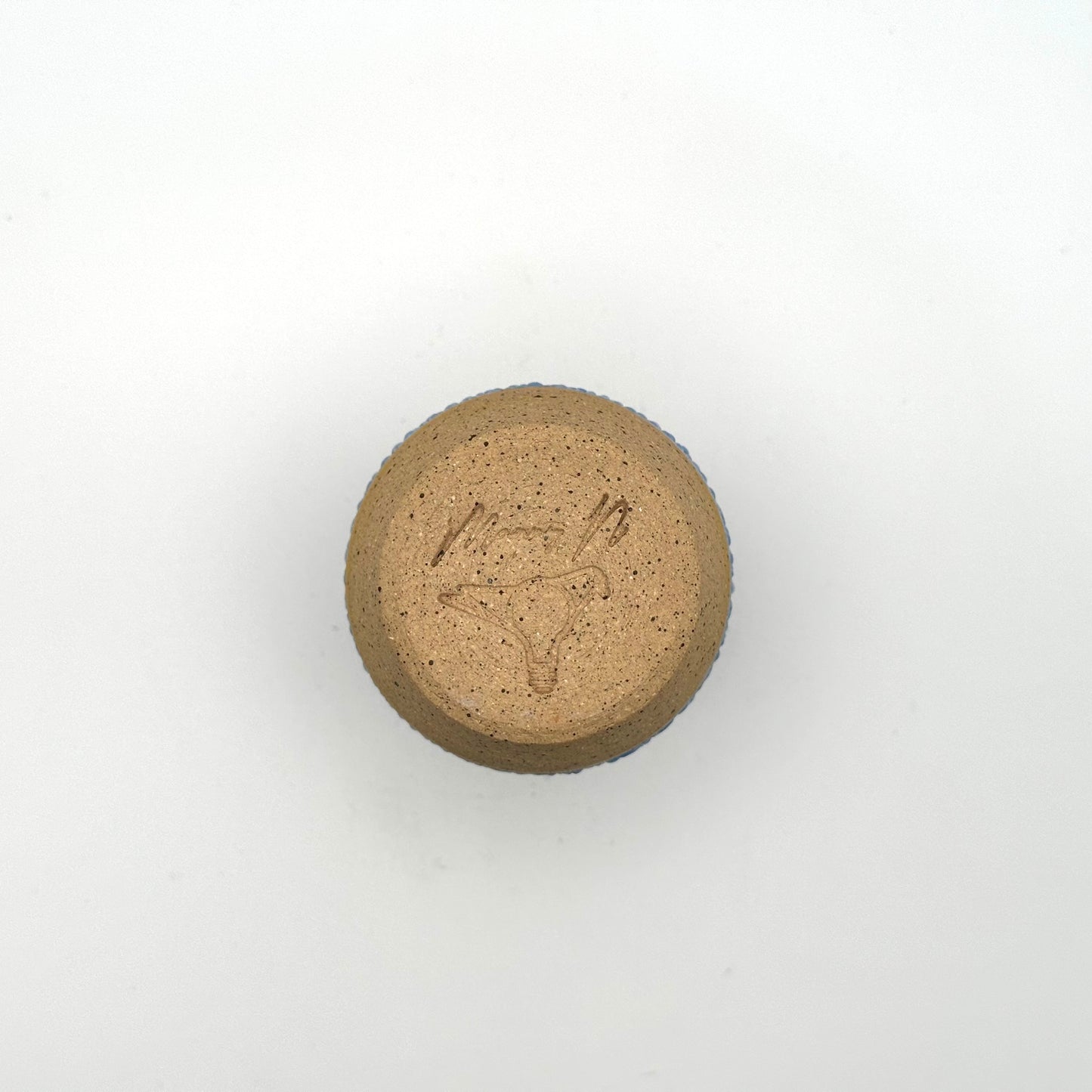 Small Blue Bead Vase