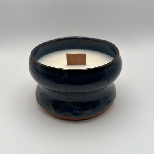 Dark Blue Rutile Candle/Planter