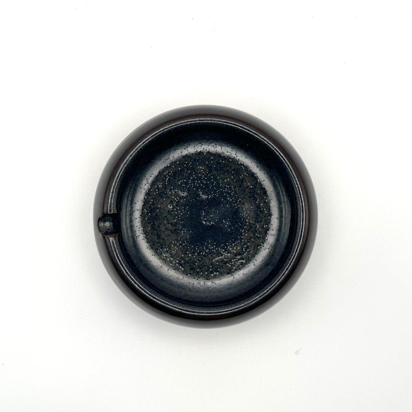 Dark Blue Rutile Classic Ashtray