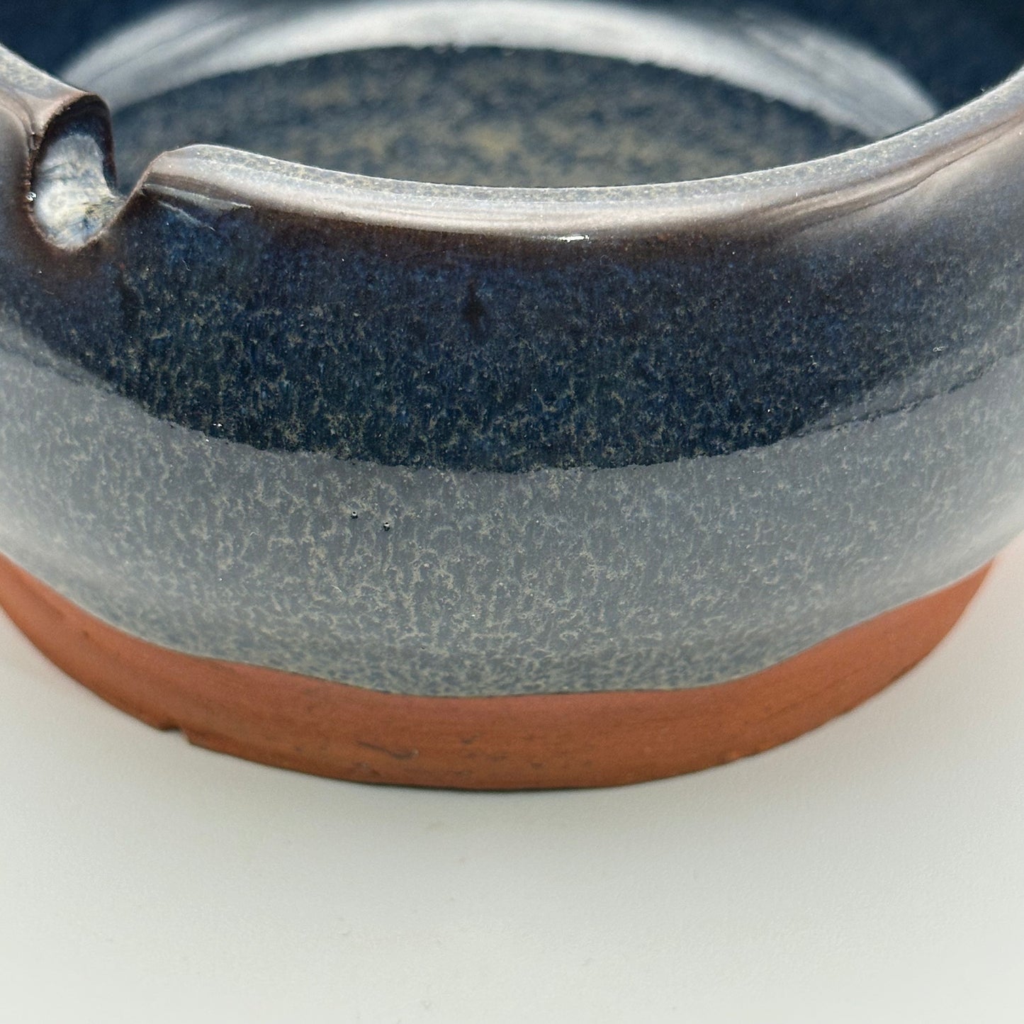 Dark Blue Rutile Classic Ashtray