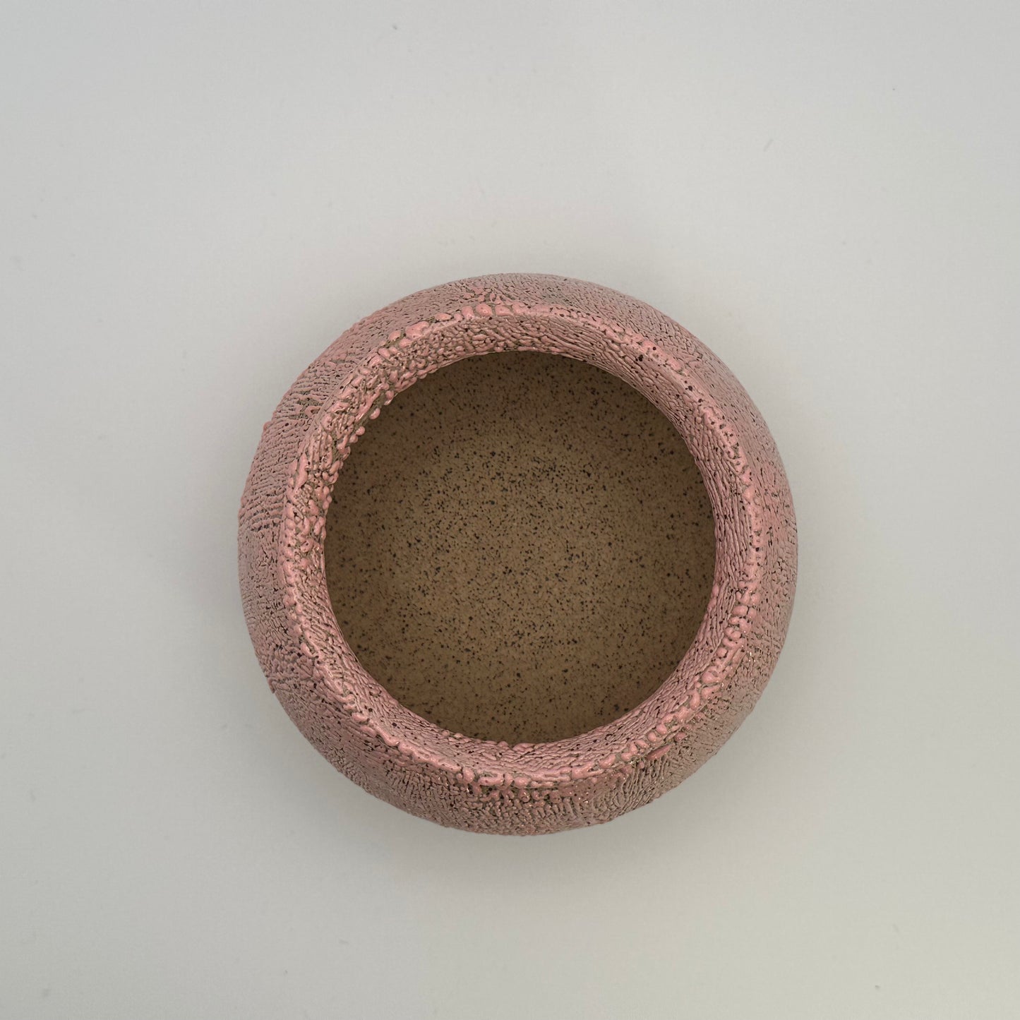 Short Pink Bead Vase