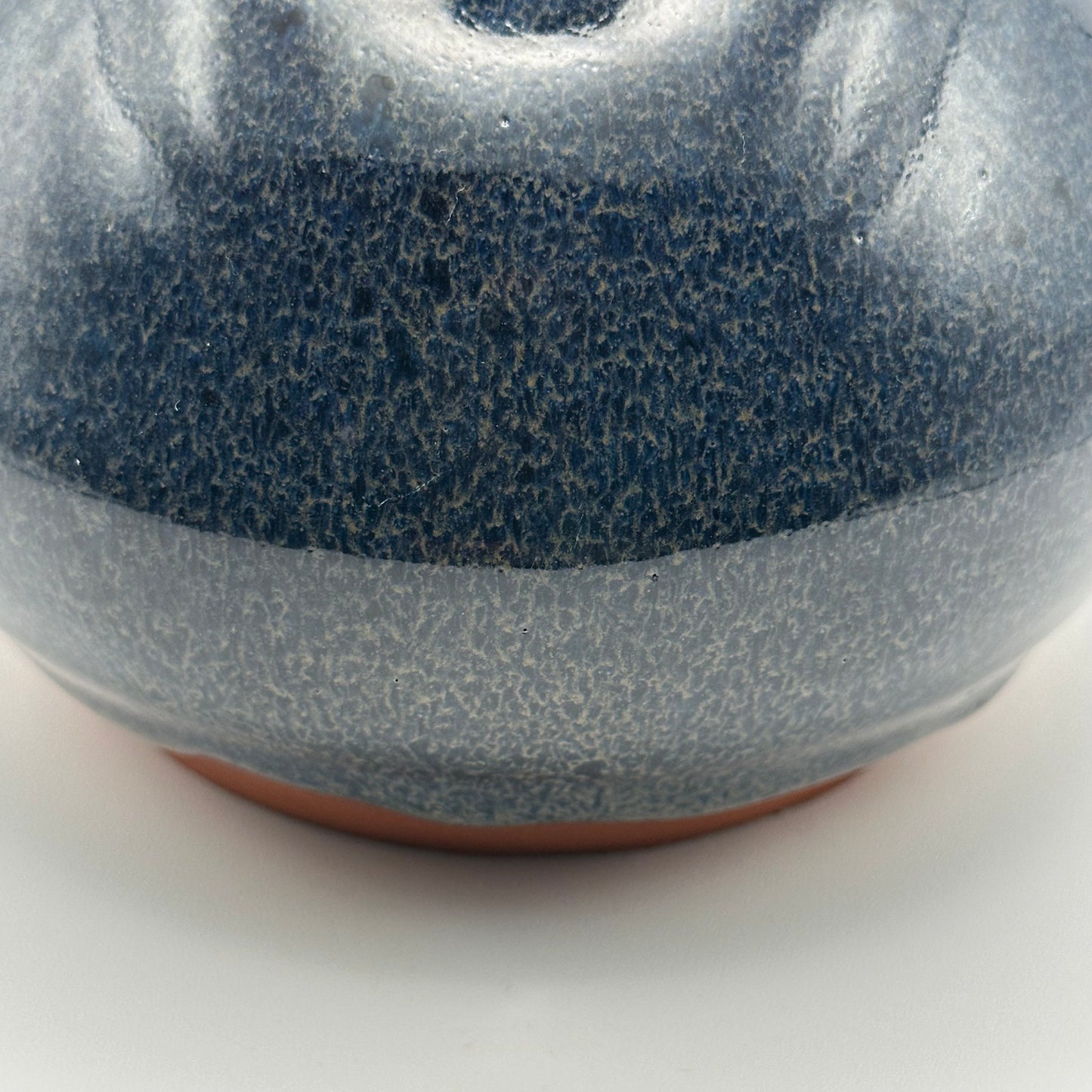 Dark Blue Rutile Round Vase