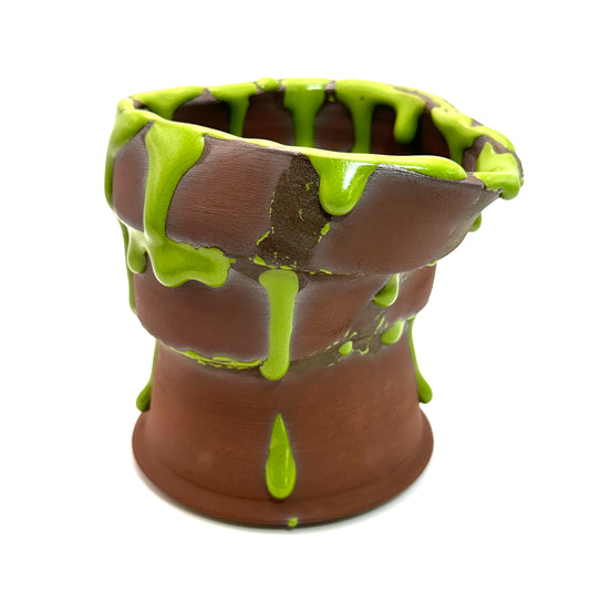 Green Gloop Melt Vase